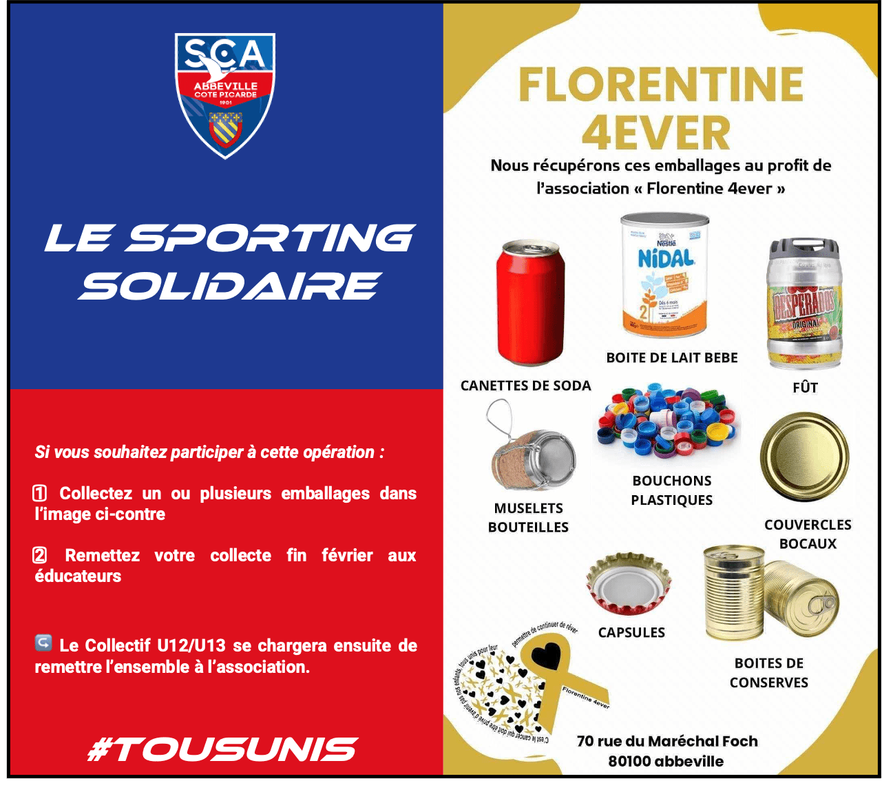 Action de solidarité – Florentine 4Ever