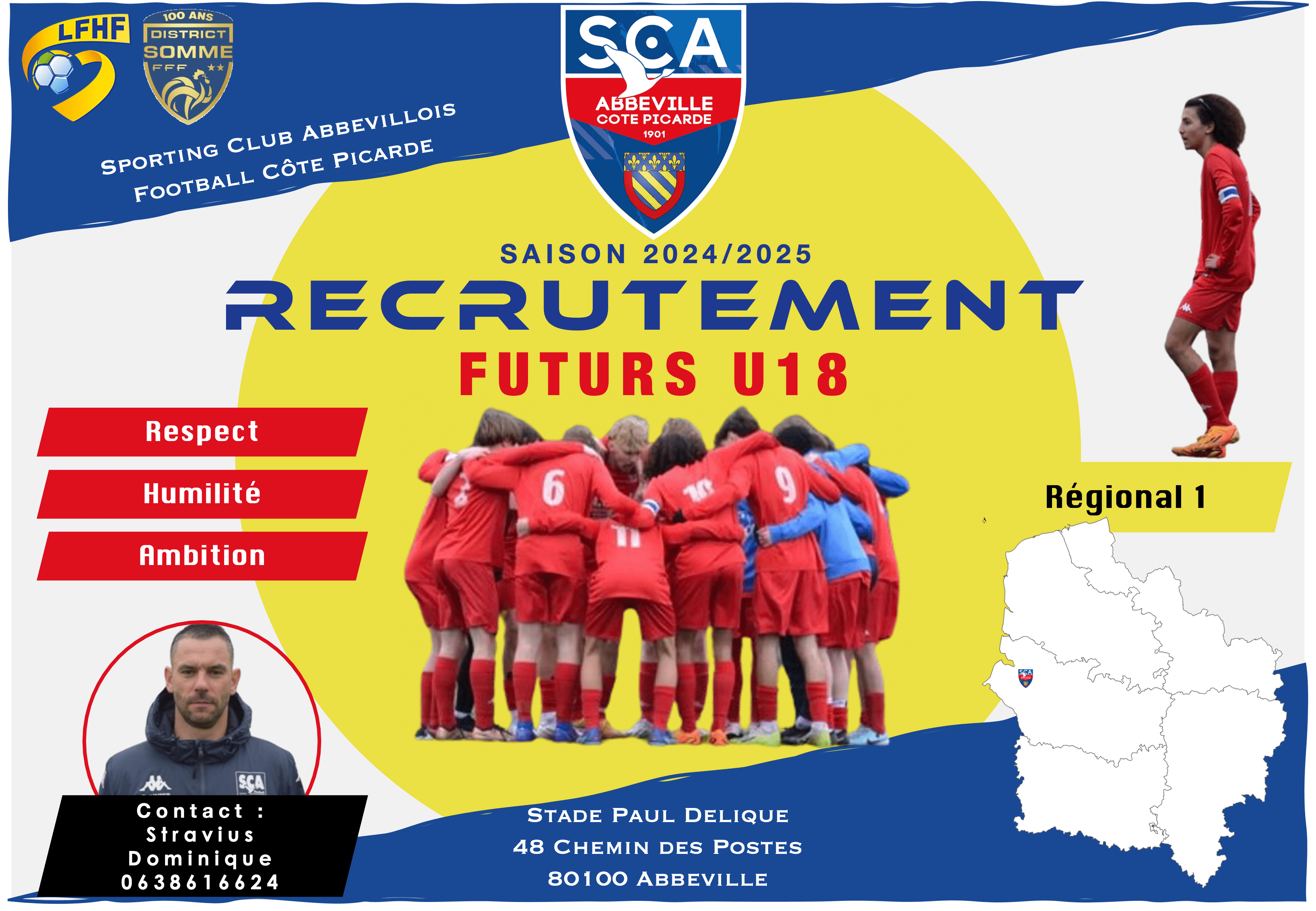 Recrutement U17 et U18 – 2024/2025